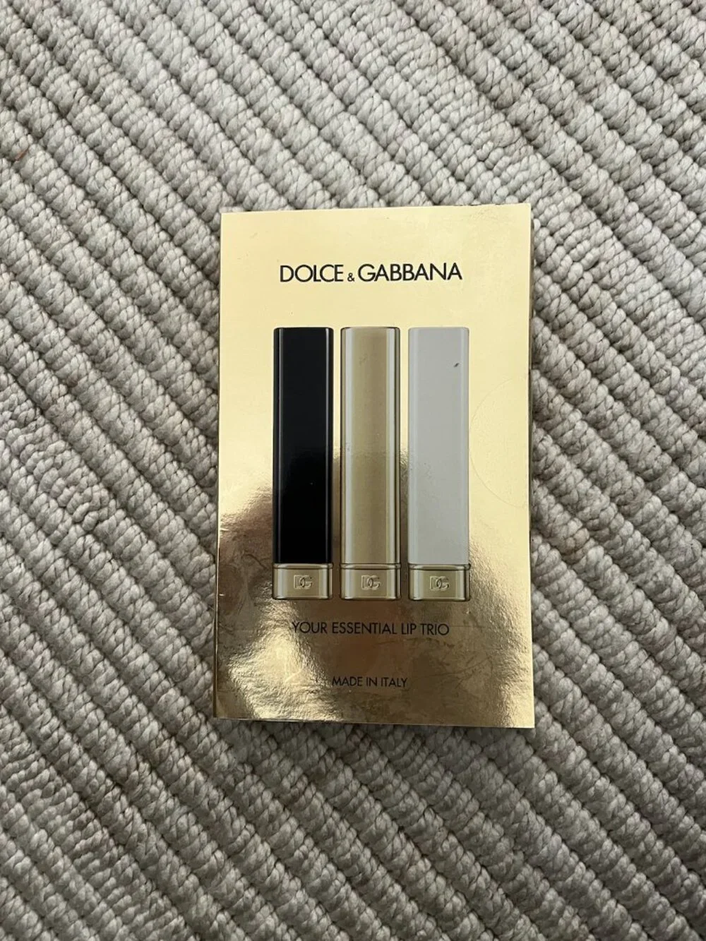 Dolce & Gabbana Your Essential Lip Trio Stick Lipstick Red/Pink Sample 0.007oz
